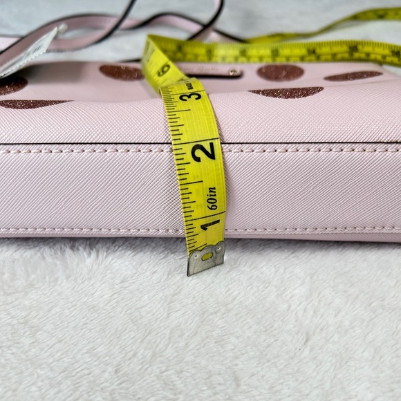 NWT Kate Spade Haven Lane Pink Glitter Polka Dot Crossbody Bag - Picture 16 of 16